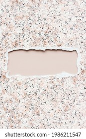 Torn Marble Paper Mockup Design