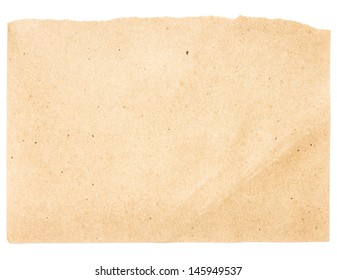 Torn Notepaper Recycled Beige Paper Cardstock Texture As Background