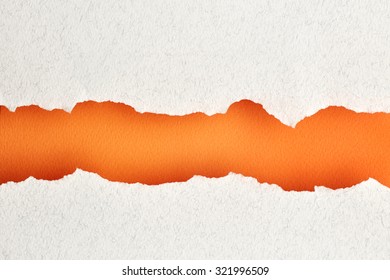 Torn Orange Paper. Abstract Background