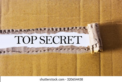 Torn Paper Box Word Top Secret Stock Photo 320654438 | Shutterstock