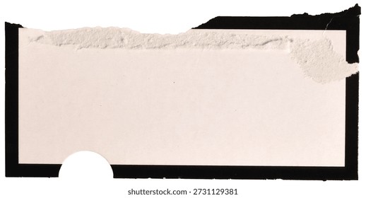 Torn Paper Frame Texture rough edges