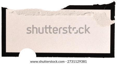 Torn Paper Frame Texture rough edges
