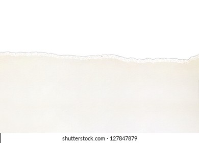 Torn paper  isolated on white