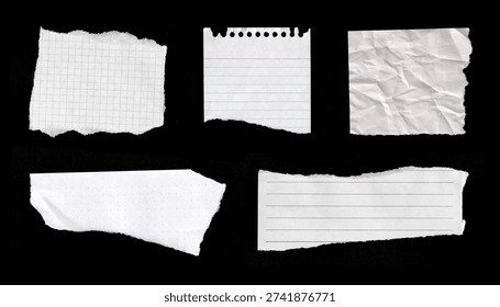 Notas Papel Rasgado sobre