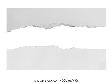 torn paper on white background with clipping path. - Shutterstock ID 518567995