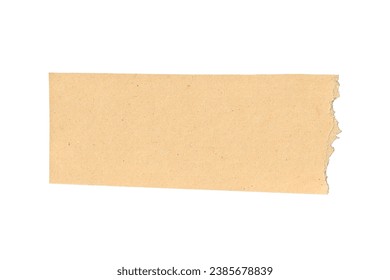 Premium Photo  Fragment crumpled kraft paper isolated on white background