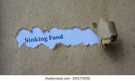 Torn Paper With Text Sinking Fund