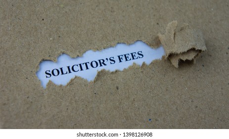 Torn Paper With Text Solicitor's Fees