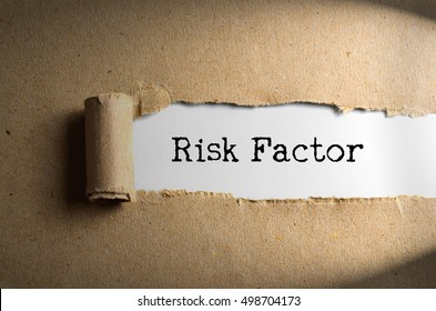 Torn Paper Word Risk Factor Conceptual Stock Photo (Edit Now) 498704173