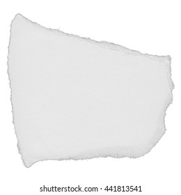 Torn White Paper Scrap Isolated On Stock Photo 441813541 | Shutterstock