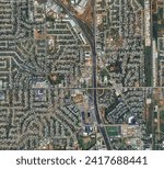 Tornado Damage in Moore, Oklahoma. . Elements of this image furnished by NASA.