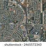 Tornado Damage in Moore, Oklahoma. . Elements of this image furnished by NASA.