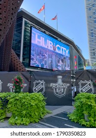 Toronto - August 5, 2020: The Scotiabank Arena In Toronto Plays Host To The NHL Stanley Cup Finals. 