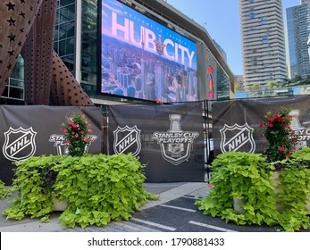 Toronto - August 5, 2020: The Scotiabank Arena In Toronto Plays Host To The NHL Stanley Cup Finals.