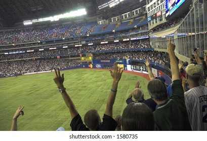 Toronto Blue Jays Win Against Yankees On A Home Run At Rogers Centre (formerly Skydome)