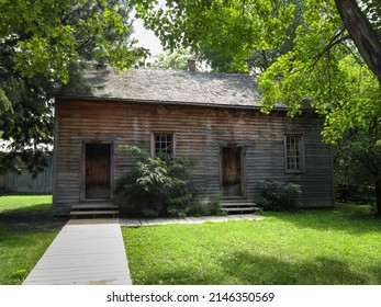 Toronto, Canada - 06 21 2016: Part Of Exposition Of Black Creek Pioneer Village, Open-air Heritage Museum In Toronto, Which Recreates Life In 19 - Century Ontario With Over Forty 19-century Buildings.