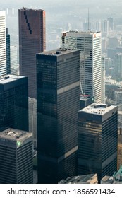 Toronto, Canada, 09-18-2017. Amazing View Of Dominion Center Taken From CN Tower