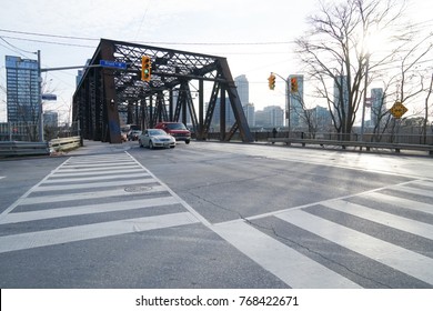 Toronto, Canada - 17 October 2017. Sir Isaac Brock Bridge