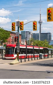 Toronto, Canada - 2 July 2016: Toronto Streetcar System Is Operated By Toronto Transit Commission (TTC).