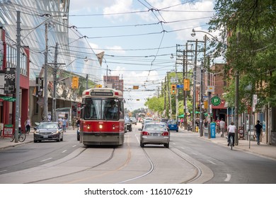 Toronto, Canada - 2 July 2016: Toronto Streetcar System Is Operated By Toronto Transit Commission (TTC).