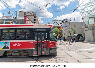 Toronto, Canada - 2 July 2016: Toronto Streetcar System Is Operated By Toronto Transit Commission (TTC).