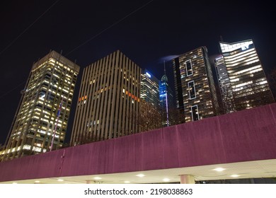 Toronto, Canada - 6 February, 2018: View Of Downtown Toronto During Winter.