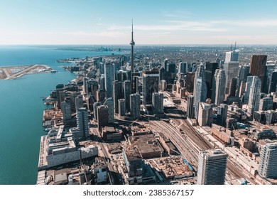 Toronto, Canada aerial view from helicopter - Powered by Shutterstock