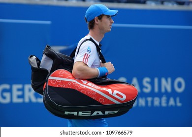 TORONTO, CANADA - AUG 8:   Andy Murray, Fresh Off His Gold Medal Win At The Olympics Is Ready To Go At The Rogers Cup ATP World Tour Masters 1000 Event In Toronto, Ontario, Canada On Wednesday August 8th, 2012.