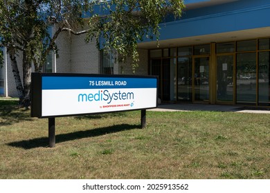 Toronto, Canada - August 14, 2021: MediSystem Head Office In Toronto, Canada. MediSystem Pharmacy, A Shoppers Drug Mart Company, Is An Established Specialty Pharmacy. 