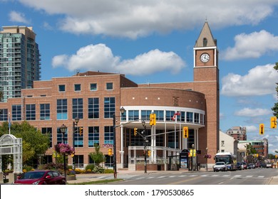 Toronto, Canada, August 5, 2020; Brampton City Hall On Hurontario Street By Gage Park In Summer