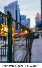 Toronto Canada - December 2018 : Walking Around The Construction Zone In Uptown Toronto Near Yonge And Sheppard