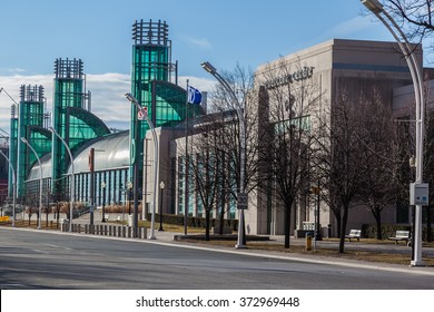 TORONTO, CANADA - February 6, 2016: Enercare Centre At Exhibition Place. 
Enercare Centre Is Largest Exhibition Centre In Toronto. 
