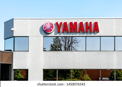 Toronto, Canada - July 13, 2019: Yamaha Motor Canada Head Office In Toronto. Yamaha Motor Company Limited Is A Japanese Manufacturer Of Motorcycles, Marine Products.