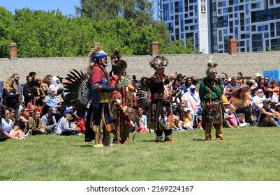 TORONTO, CANADA - JUNE 18, 2022. Indigenous Art Festival In Fort York, Toronto, Canada