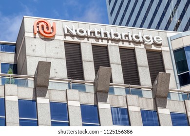 Toronto, Canada - June 19, 2018: Sign Of Northbridge On The Head Office Building In Toronto, A Canadian Insurance Provider Specializing In Commercial Property And Casualty Insurance Management.