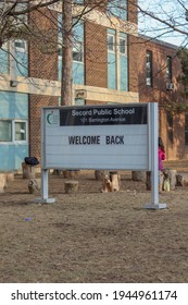 Toronto, Canada - March 03, 2021: The Toronto District School Board (TDSB) School  In Toronto. TDSB Is The English-language Public-secular School Board For Toronto.