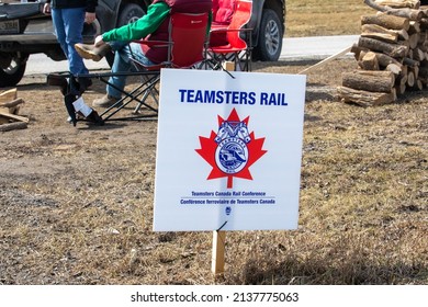 Toronto, Canada, March 21, 2023; Canadian Teamsters Union Strike Or Lock Out Picket Line In Toronto