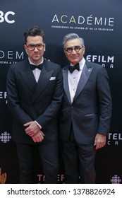 TORONTO, CANADA - MARCH 31, 2019: Daniel Levy, Eugene Levy At 2019 Canadian Screen Awards. 