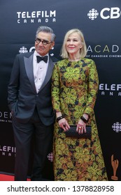 TORONTO, CANADA - MARCH 31, 2019: Eugene Levy, Catherine O'Hara At 2019 Canadian Screen Awards. 