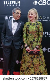 TORONTO, CANADA - MARCH 31, 2019: Eugene Levy, Catherine O'Hara At 2019 Canadian Screen Awards. 