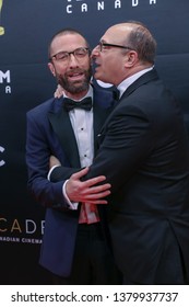 TORONTO, CANADA - MARCH 31, 2019: Jacob Tierney, Martin Katz At 2019 Canadian Screen Awards. 