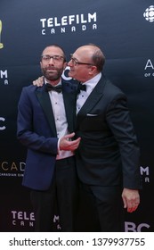 TORONTO, CANADA - MARCH 31, 2019: Jacob Tierney, Martin Katz At 2019 Canadian Screen Awards. 