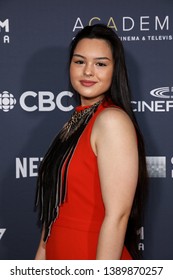 TORONTO, CANADA - MARCH 31, 2019: Anna Lambe At 2019 Canadian Screen Awards. 
