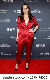 TORONTO, CANADA - MARCH 31, 2019: Emily Hampshire At 2019 Canadian Screen Awards. 