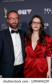 TORONTO, CANADA - MARCH 31, 2019: Jacob Tierney, Emily Hampshire At 2019 Canadian Screen Awards. 