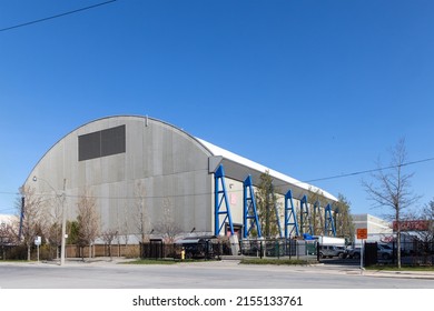 Toronto Canada, May 11, 2022; A Large Sound Stage For Movie Production At Pinewood Studios In Toronto