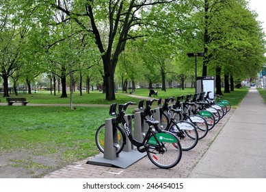 Toronto, Canada - May 19, 2011: Bike Share Toronto.