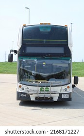 TORONTO, CANADA - May 30,2021: Go Bus At Richmond Hill Bus Terminal In Toronto. GO Transit Is The Regional Public Transit Service For The Greater Toronto And Hamilton Area.