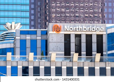 Toronto, Canada - May 6, 2019:  Northbridge Sign On The Head Office Building In Toronto, A Canadian Insurance Provider Specializing In Commercial Property And Casualty Insurance Management.