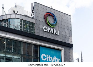 
Toronto, Canada - November 16, 2021: Omni TV Station In Toronto.  Omni Is A Canadian Television System And Specialty Channel That Is Owned By The Rogers Media.
